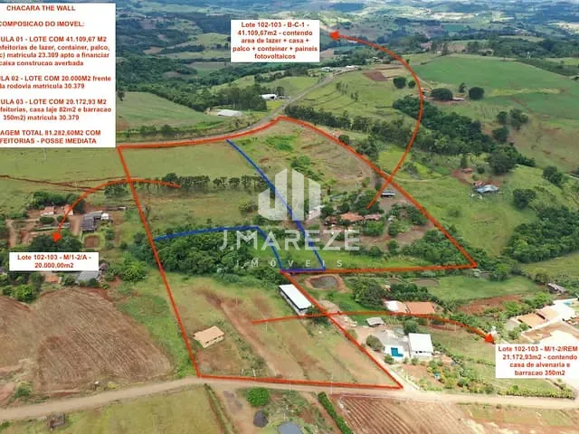 Chácara com 81283m² 3 quartos e 10 banheiros, à venda, no bairro RESIDENCIAL BELA VISTA em Cambira