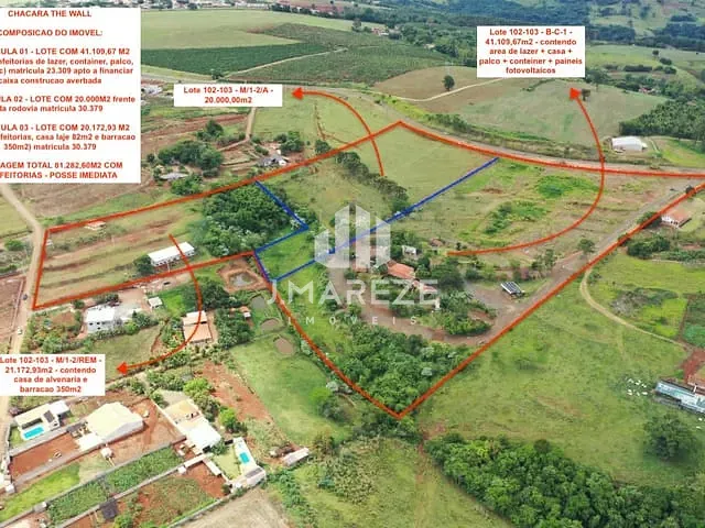 Chácara com 81283m² 3 quartos e 10 banheiros, à venda, no bairro RESIDENCIAL BELA VISTA em Cambira