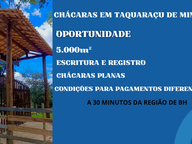Terreno com 2500m², à venda, no bairro CENTRO em Taquaraçu de Minas