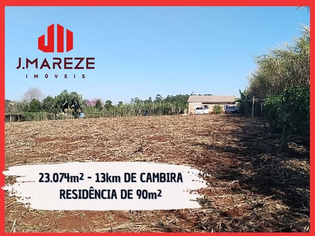 Foto do Chácara - CHACARA COM CASA E POÇO ARTESIANO Á VENDA EM CAMBIRA - ACEITA IMÓVEL EM APUCARANA COMO PARTE DO PAGAMENTO. | J. Mareze Imóveis Ltda