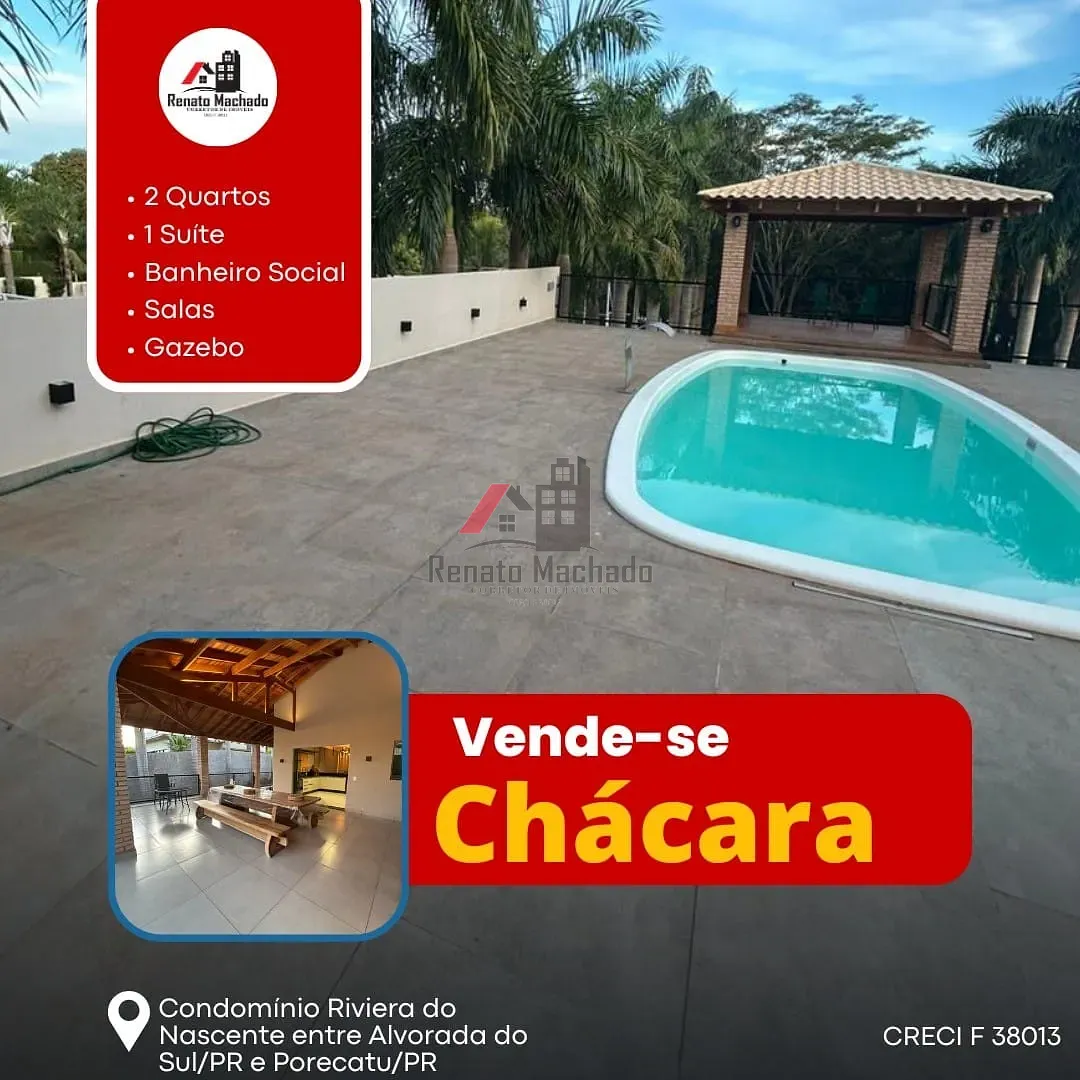 Chácara, 3 quartos, 2643 m² - Foto 1
