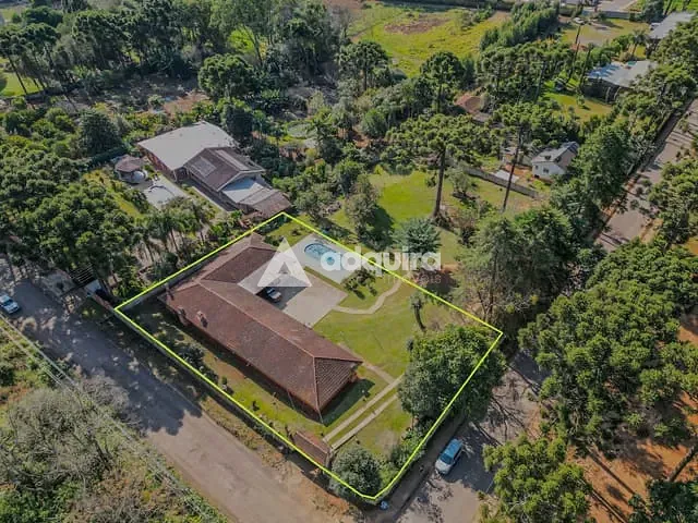 Chácara com 2000m² 6 quartos e 6 banheiros, à venda, no bairro Contorno em Ponta Grossa