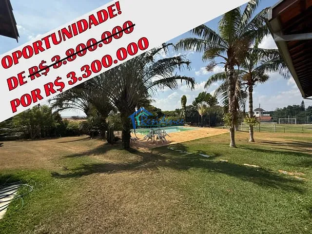 Chácara com 5000m² 5 quartos e 3 banheiros, à venda, no bairro Lagos de Shanadu em Indaiatuba