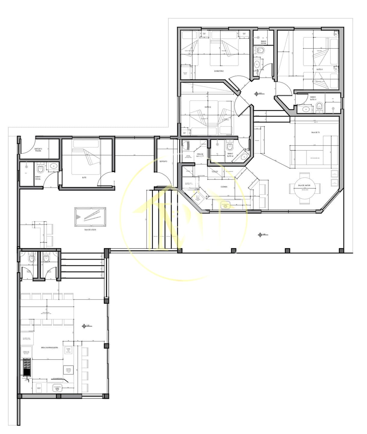 Chácara, 4 quartos, 1200 m² - Foto 28