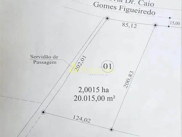 Chácara com 20015m², à venda, no bairro Ribeirão Grande em Pindamonhangaba