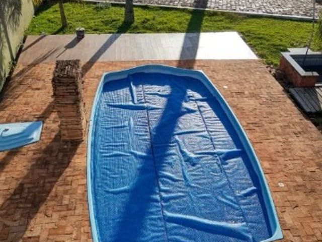 Foto do Chácara - Chácara à venda em Arapongas, 2.501m²: casa com 2 quartos (1 suíte), salão com churrasqueira, piscina, área gourmet, barracão e casa alugada. Ótima localização | Londrina Cred Imóveis