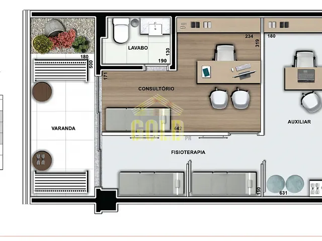 Conjunto comercial com 106m², à venda, no bairro Centro em Londrina