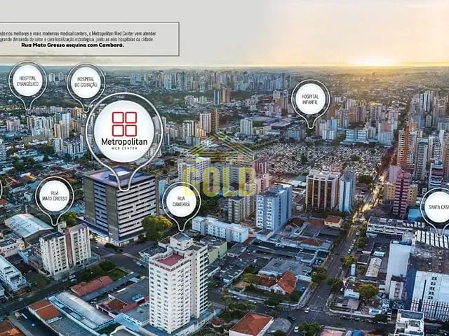 Conjunto comercial com 106m², à venda, no bairro Centro em Londrina
