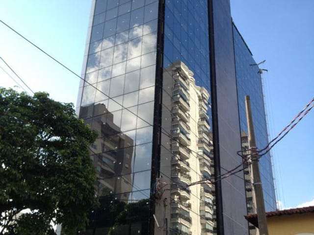 Foto do Conjunto comercial - Conjunto Comercial com 73 m², ar condicionado, persianas, com 2 banheiros, 2 vagas demarcadas no Campo Belo - SP localização privilegiada | Paulista Imóveis