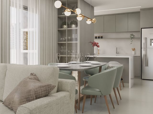 Apartamento com 117m² 3 quartos e 2 banheiros, à venda, no bairro São Pedro em São José dos Pinhais