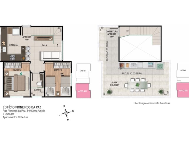 Foto do Cobertura / Penthouse - Apartamento de Cobertura 2 Quartos com Churrasqueira na cobertura e 1 Vaga de garagem no Santa Amélia em BH-MG! | Deltalar Imóveis