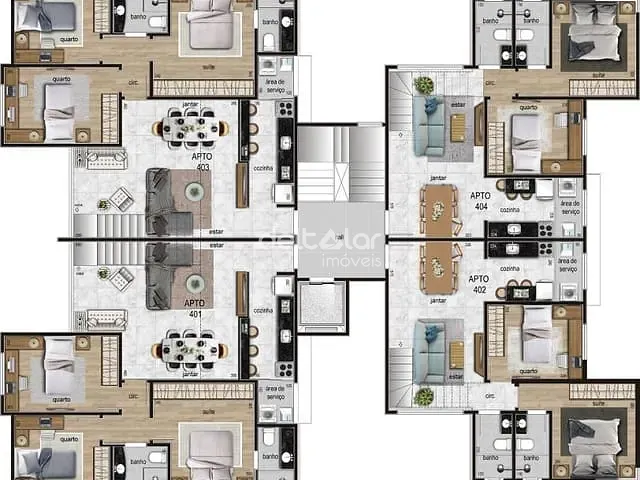 Cobertura / Penthouse com 160m² 3 quartos e 3 banheiros, à venda, no bairro Itapoã em Belo Horizonte