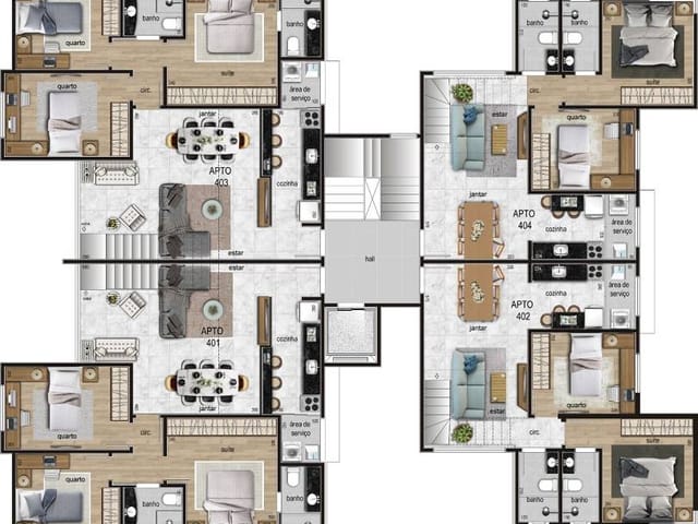 Foto do Cobertura / Penthouse - Cobertura 3 Quartos suite 2 vagas no bairro Itapoã, Regiao da Pampulha | Deltalar Imóveis