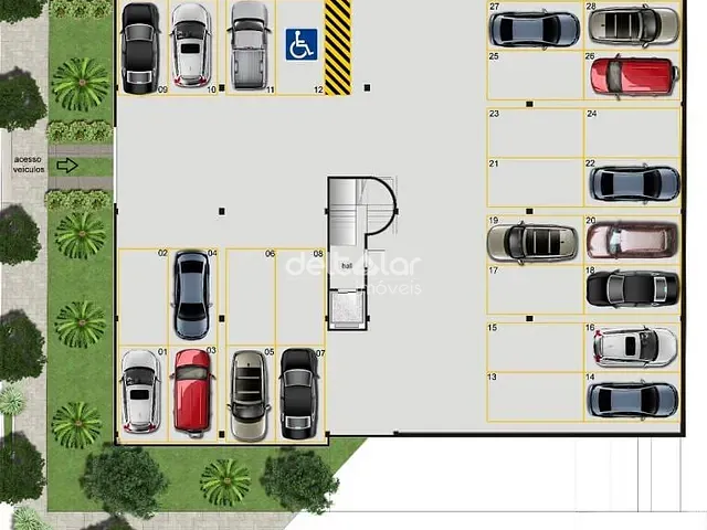 Cobertura / Penthouse com 108m² 3 quartos e 2 banheiros, à venda, no bairro Itapoã em Belo Horizonte