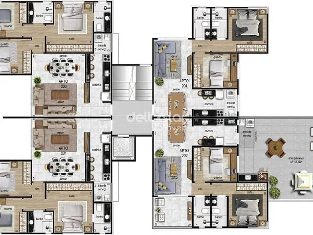 Cobertura / Penthouse com 108m² 3 quartos e 2 banheiros, à venda, no bairro Itapoã em Belo Horizonte