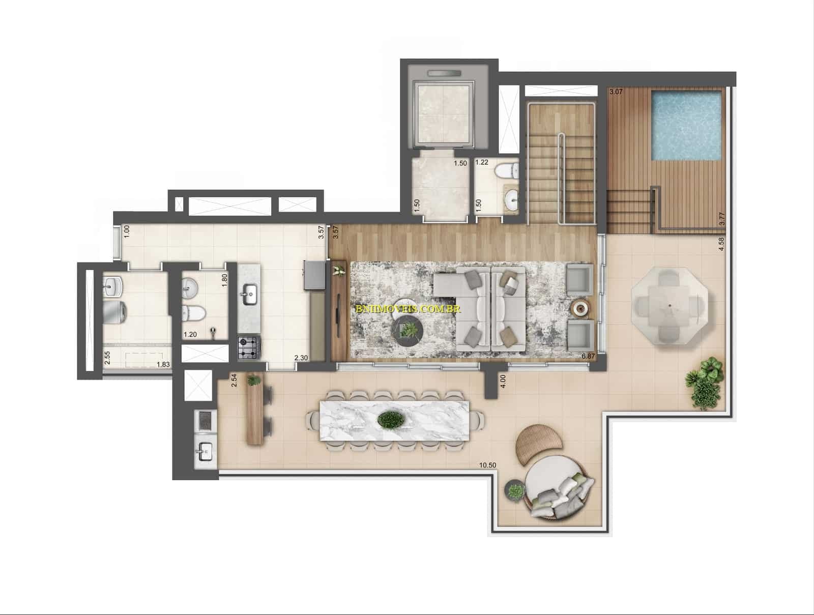 Cobertura à venda com 4 quartos, 305m² - Foto 3