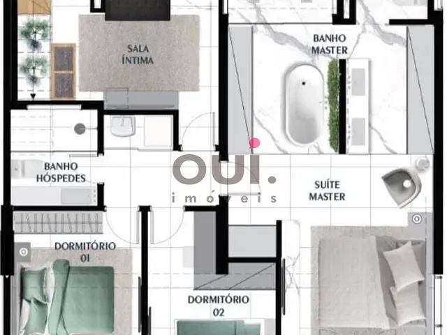 Cobertura / Penthouse 3 quartos e 3 banheiros, à venda, no bairro Vila Nova Conceição em São Paulo