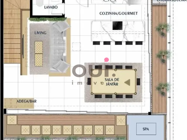 Cobertura / Penthouse 3 quartos e 3 banheiros, à venda, no bairro Vila Nova Conceição em São Paulo