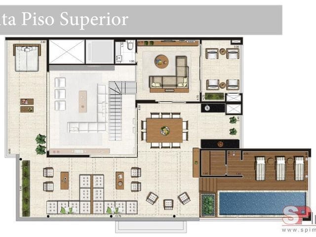 Cobertura / Penthouse 3 quartos e 5 banheiros, à venda, no bairro Campo Belo em São Paulo
