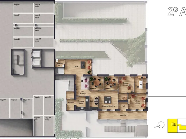 Cobertura / Penthouse com 70m² 2 quartos e 2 banheiros, à venda, no bairro Lourdes em Belo Horizonte