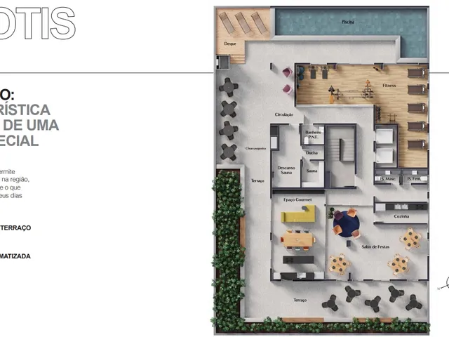 Cobertura / Penthouse com 70m² 2 quartos e 2 banheiros, à venda, no bairro Lourdes em Belo Horizonte