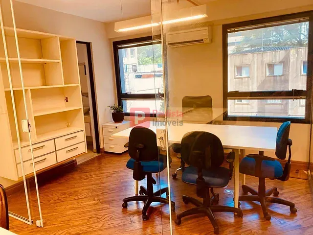 Conjunto comercial com 77m², à venda ou para alugar, no bairro Vila Olímpia em São Paulo