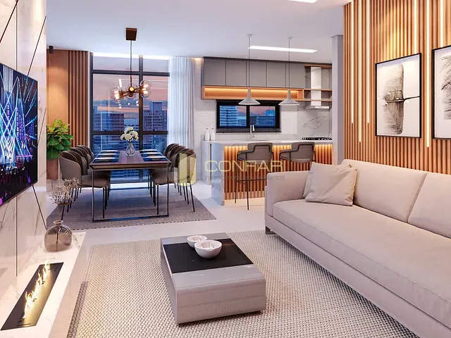 Apartamento com 140m² 3 quartos e 4 banheiros, à venda, no bairro Meia Praia em Itapema