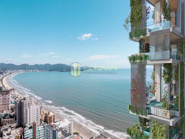 Apartamento com 260m² 4 quartos e 5 banheiros, à venda, no bairro Meia Praia em Itapema