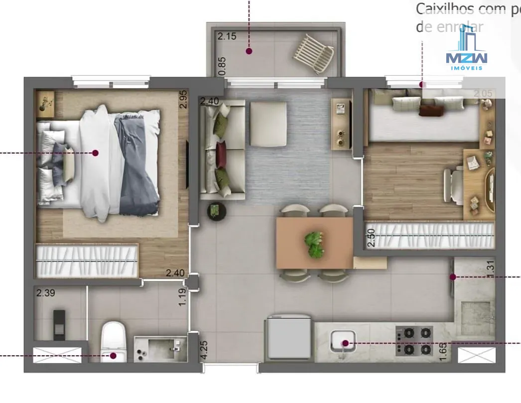 Apartamento, 2 quartos, 33 m² - Foto 20
