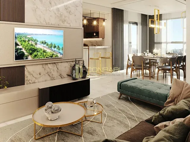 Apartamento com 180m² 3 quartos e 4 banheiros, à venda, no bairro Meia Praia em Itapema