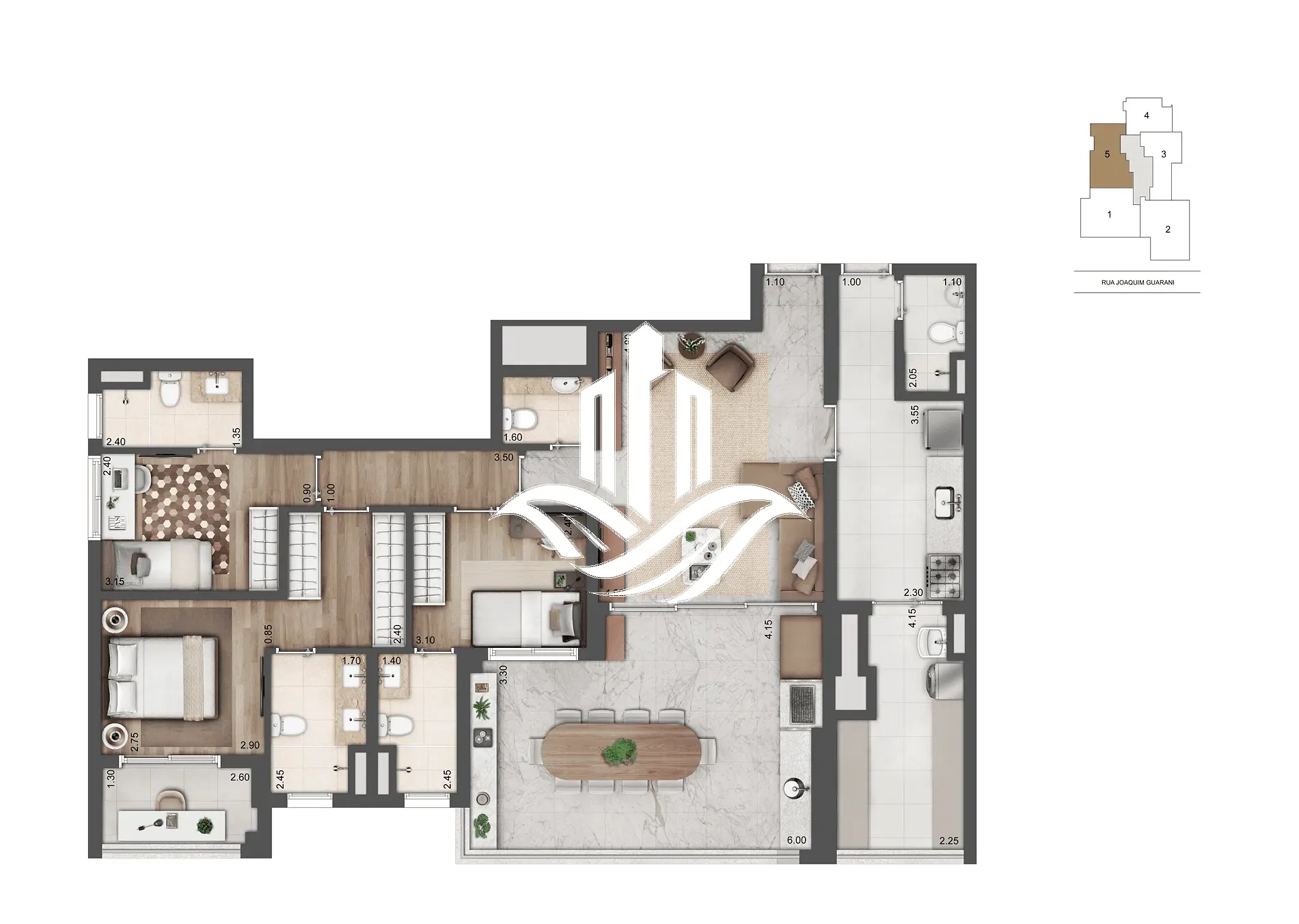Apartamento, 2 quartos, 136 m² - Foto 69
