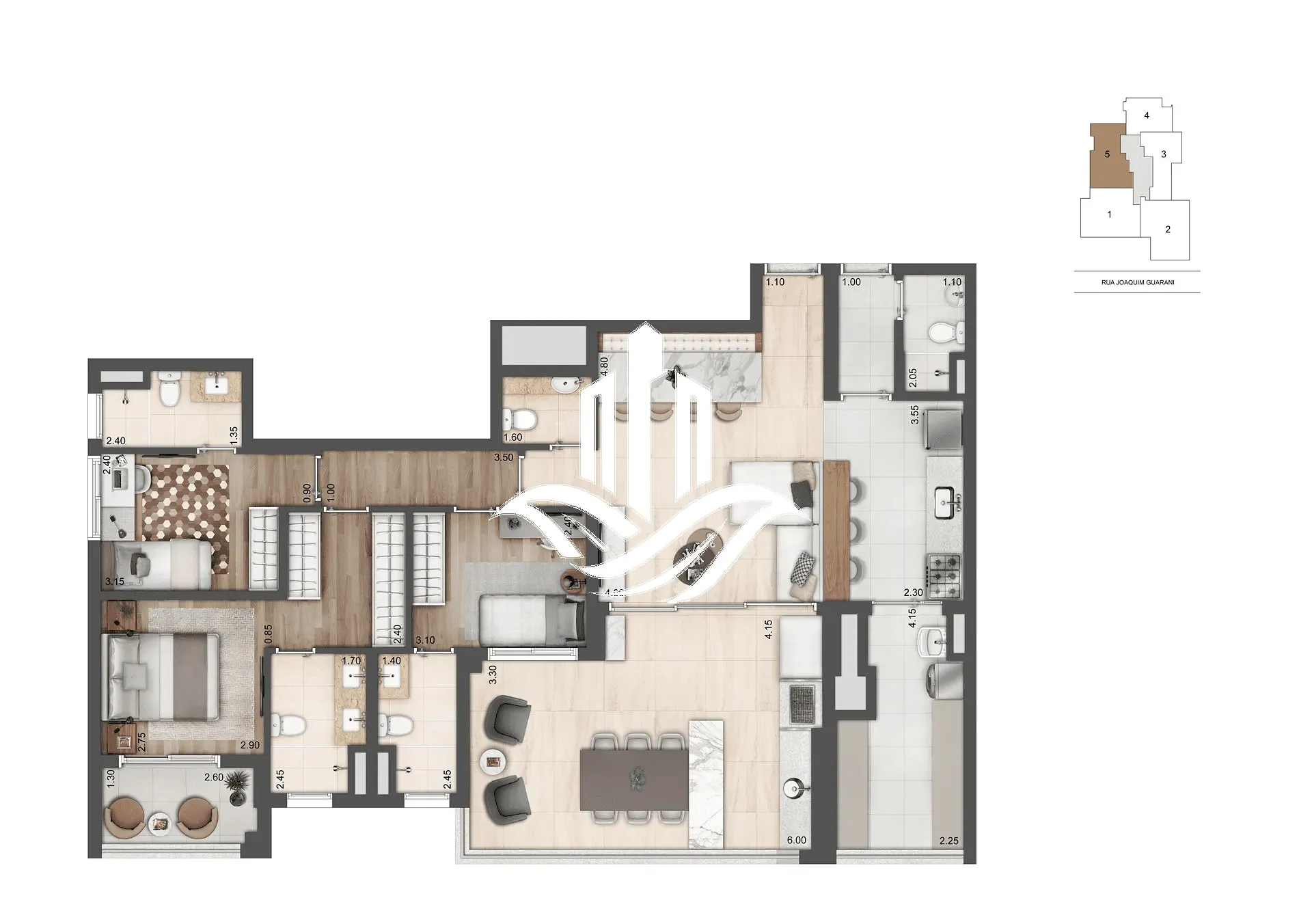 Apartamento, 2 quartos, 136 m² - Foto 68