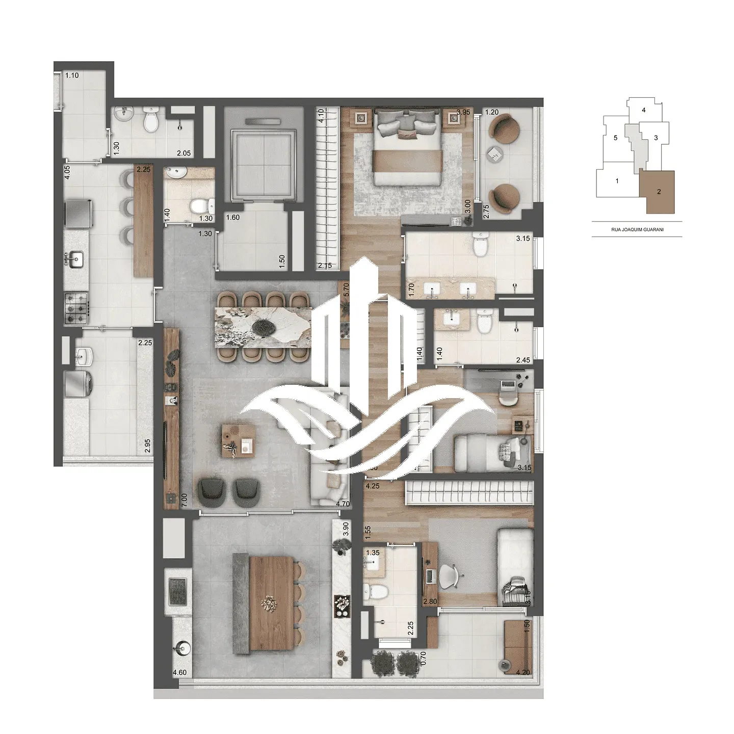 Apartamento, 2 quartos, 136 m² - Foto 67
