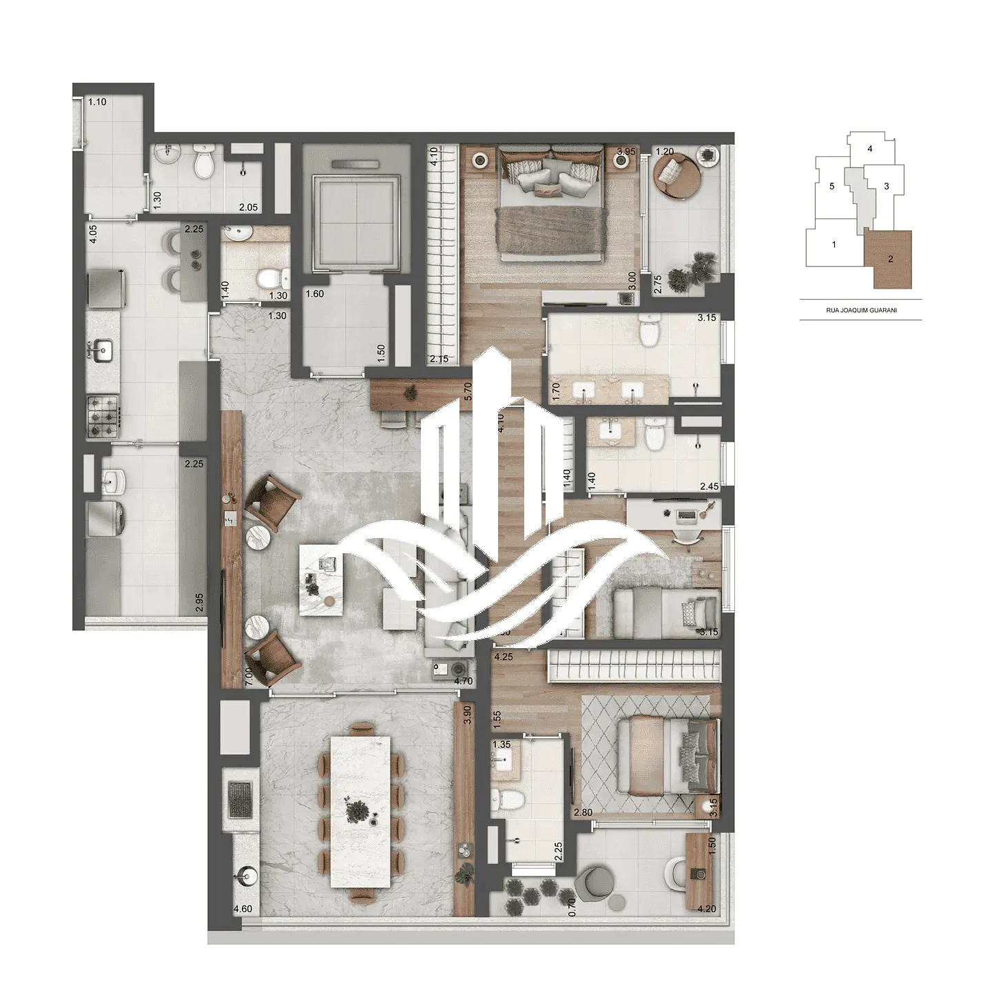 Apartamento, 2 quartos, 136 m² - Foto 65