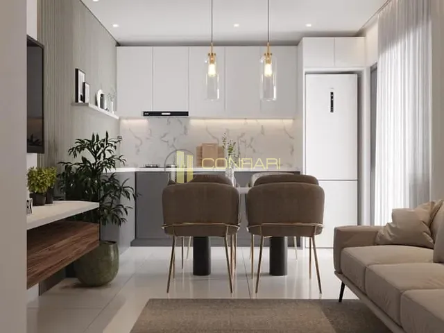 Apartamento com 85m² 2 quartos e 3 banheiros, à venda, no bairro Morretes em Itapema