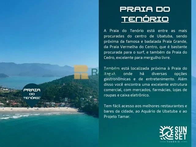 Apartamento 1 quarto e 1 banheiro, à venda, no bairro Felix em Ubatuba