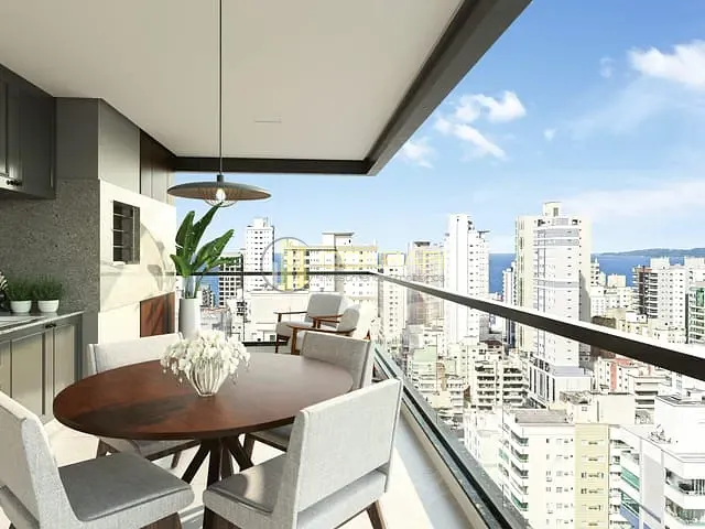 Apartamento com 215m² 3 quartos e 4 banheiros, à venda, no bairro Meia Praia em Itapema