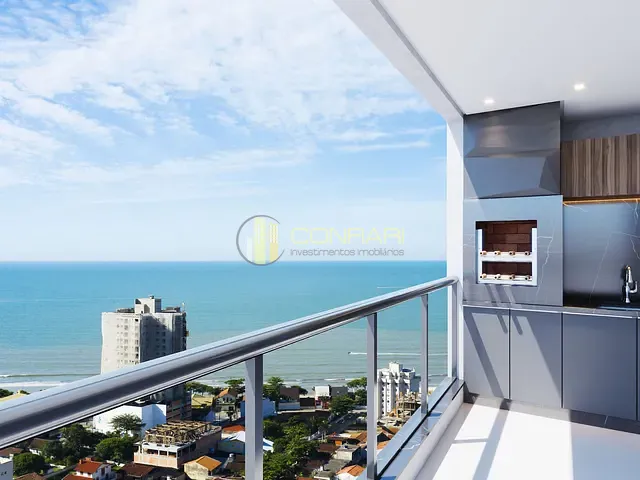 Apartamento com 85m² 2 quartos e 3 banheiros, à venda, no bairro Perequê em Porto Belo