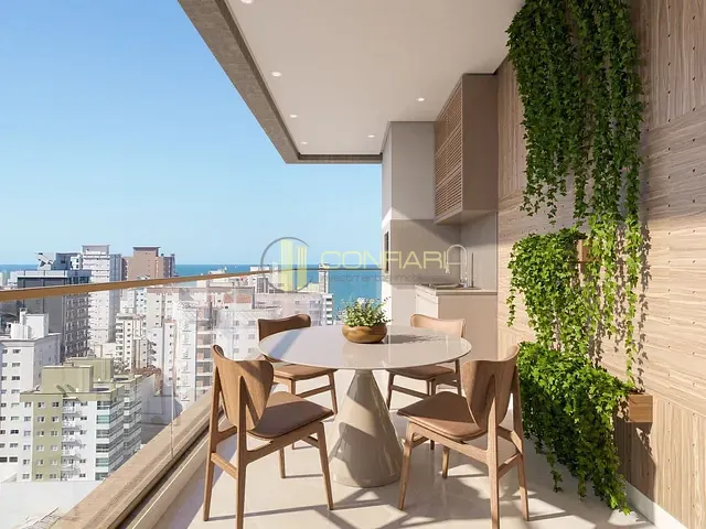 Apartamento com 150m² 3 quartos e 4 banheiros, à venda, no bairro Meia Praia em Itapema