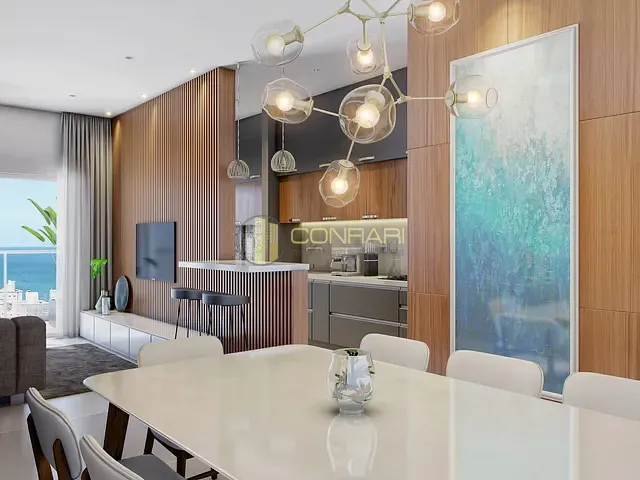 Apartamento com 148m² 4 quartos e 5 banheiros, à venda, no bairro Meia Praia em Itapema
