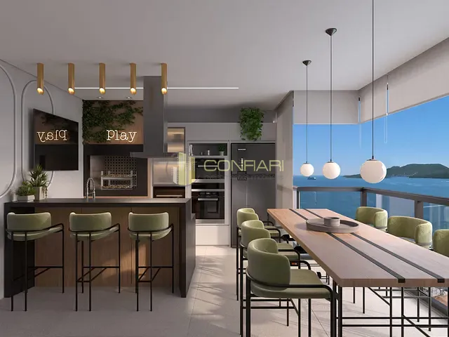 Apartamento com 140m² 3 quartos e 4 banheiros, à venda, no bairro Perequê em Porto Belo