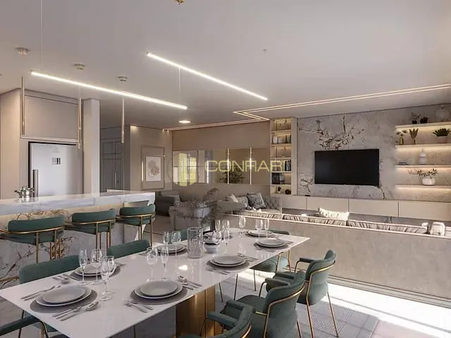 Apartamento com 281m² 4 quartos e 4 banheiros, à venda, no bairro Meia Praia em Itapema