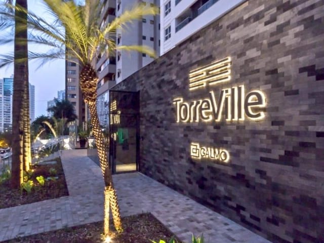 Condomínio do Apartamento - Ed. Torreville - Apartamento com 1 suíte à venda por R$ 480.000,00-  Gleba Palhano, Londrina, PR | Premier Imóveis