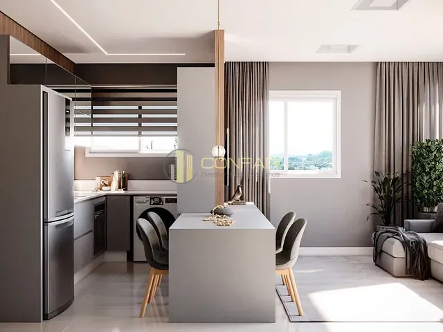 Apartamento com 85m² 2 quartos e 3 banheiros, à venda, no bairro Perequê em Porto Belo