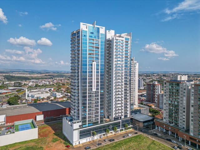 Condomínio do Apartamento - Apartamento semimobiliado à venda, com 4 suítes, andar alto, Oficinas, Ponta Grossa, PR | Adquira Imóveis
