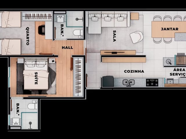 Condomínio do Apartamento - Edifício Grand View Residence - Apartamentos Exclusivos com Churrasqueira em Localização Privilegiada no Centro | Palacete Imobiliária