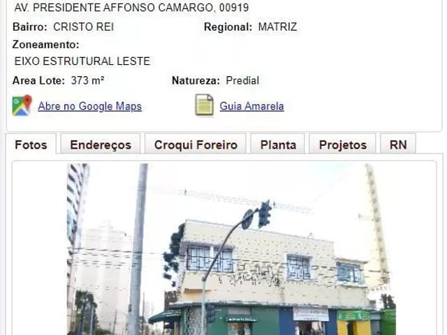 Comercial à venda, no bairro Cristo Rei em Curitiba