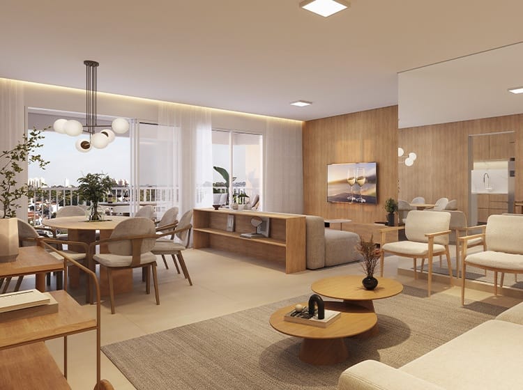 Perspectiva do Empreendimento - Lançamento  Almaviva by Tarraf - Jd. Nova Yorque | CityBens imóveis