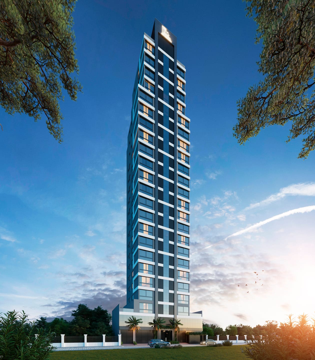 Perspectiva do Empreendimento - Esmeralda Residence, Apartamento com 2 ou 3 suítes no Centro de Piçarras, a 200m do Mar | Dicézar Imóveis