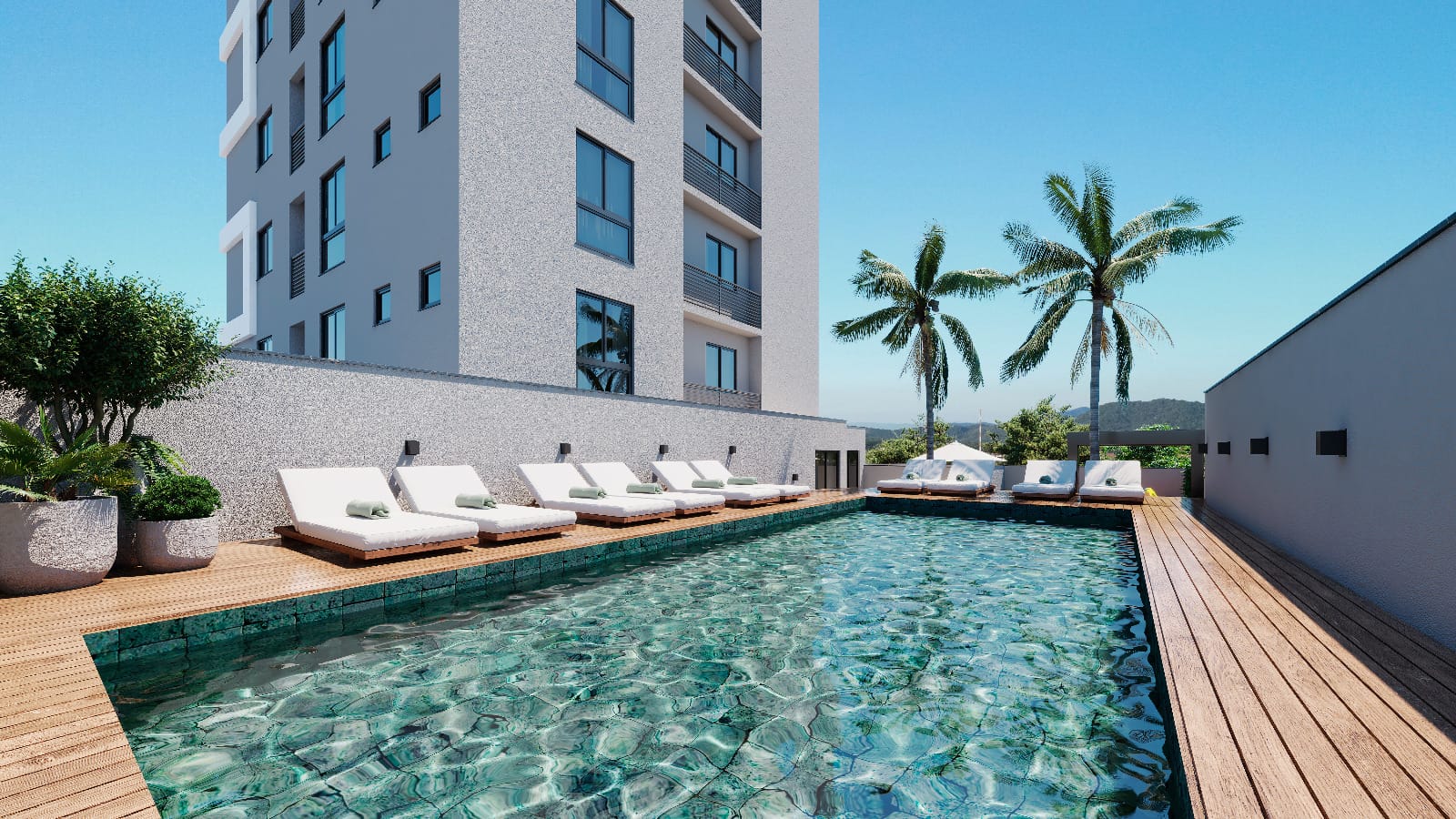 Perspectiva do Empreendimento - Esmeralda Residence, Apartamento com 2 ou 3 suítes no Centro de Piçarras, a 200m do Mar | Dicézar Imóveis